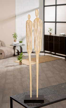 Sculptură, Persoană, Lemn, culori naturale, PU 2, L. 10 cm, L. 15 cm, H 67 cm [4]