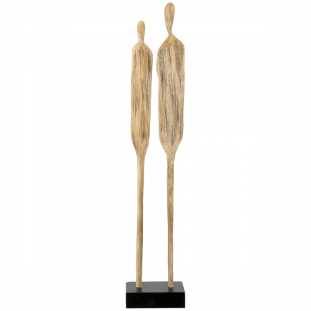 Sculptură, Persoană, Lemn, culori naturale, PU 3, L. 7 cm, L. 9 cm, H 46 cm [3]