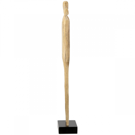 Sculptură, Persoană, Lemn, culori naturale, PU 3, L. 7 cm, L. 9 cm, H 46 cm [1]