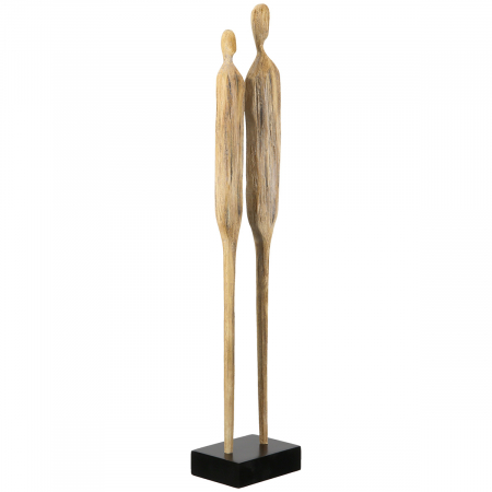 Sculptură, Persoană, Lemn, culori naturale, PU 3, L. 7 cm, L. 9 cm, H 46 cm [2]