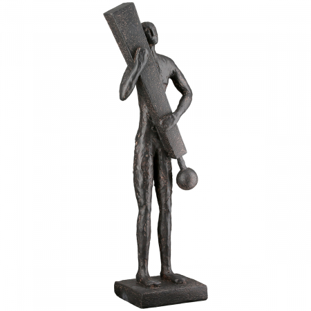 Sculptură, Persoană, Rășină sintetică, antracit, PU 2, L. 8 cm, L. 11 cm, H 37 cm [2]
