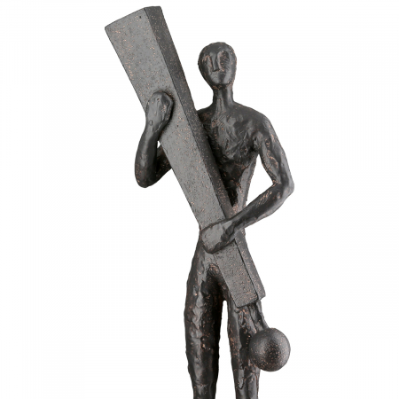 Sculptură, Persoană, Rășină sintetică, antracit, PU 2, L. 8 cm, L. 11 cm, H 37 cm [3]