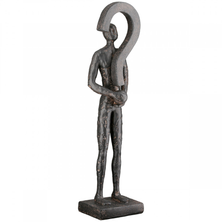 Sculptură, Persoană, Rășină sintetică, antracit, PU 2, L. 8 cm, L. 11 cm, H 39 cm [2]