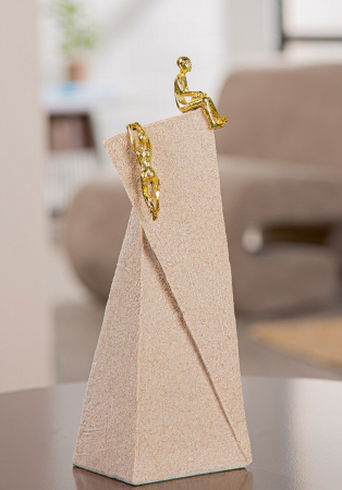 Sculptură, Persoană, Rășină sintetică, crem, PU 2, L. 8 cm, L. 7 cm, H 27 cm [4]