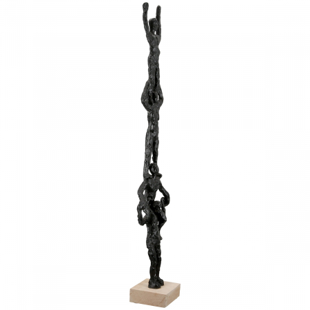 Sculptură, Persoană, Rășină sintetică, negru, PU 1, L. 9 cm, L. 13 cm, H 69 cm [3]