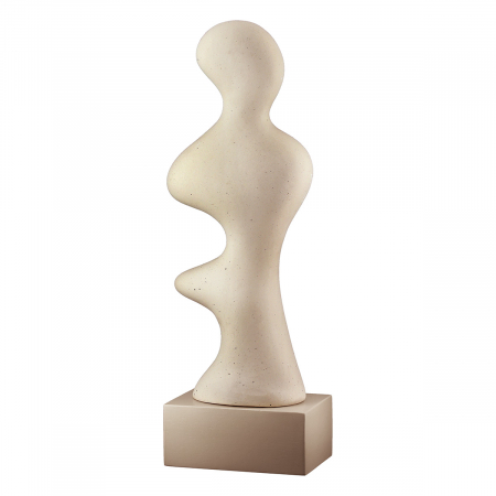 Sculptură, Prasero, punctat, Ceramica, gri, alb, PU 2, 2 buc. asortate, L. 9 cm, L. 14 cm, H. 42 cm [2]