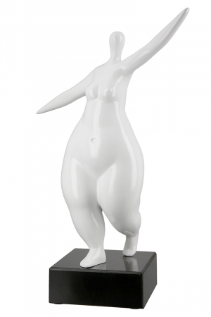 Sculptura, rasina Lady alba glazurata [1]