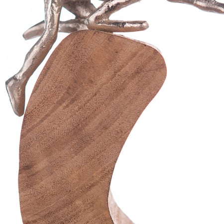 Figurina SUPPORT, lemn/aluminiu, 29x7x24 cm [2]