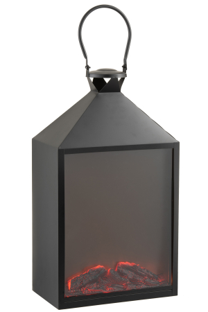 Şemineu Felinar, Led, Negru [1]
