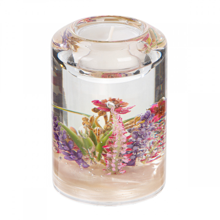 Serie 14 buc., Dreamlight, Suport lumânare tip pastilă, Sticlă, violet, PU 1 [1]