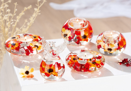 Serie 30 buc., Dreamlight, Suport lumânare tip pastilă, Sticlă, bej, PU 1 Suporturi lumanari - Serie 30 buc., Dreamlight, Suport lumânare tip pastilă, Sticlă, bej, PU 1