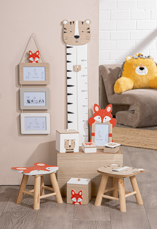 SALE % - Serie 50 buc., motiv tigru, lemn, culori naturale, PU 1