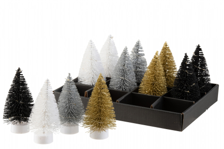 Set 12 braduti, Plastic, Argintiu, 31x23.5x13 cm [1]