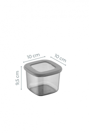 Set 12 cutii depozitare, plastic, 10 x 10 x 9,5 cm / 550 ml [1]