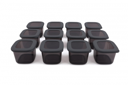 Set 12 cutii depozitare, plastic, 10 x 10 x 9,5 cm / 550 ml [3]
