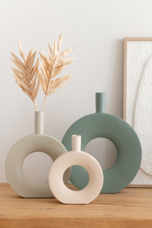 Set 2 buc plante uscate, Fibre naturale, Natural, 14x1x43 [3]