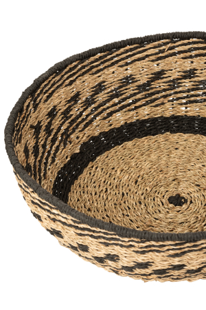 Set 2 cosuri, Fibre naturale, Negru, 46x46x14 [1]