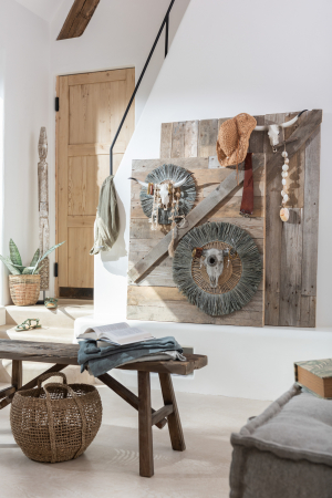 Set 2 cosuri impletite Tosai, Ratan/Bambus, Maro, 56/38x56/38x50/40 cm [3]