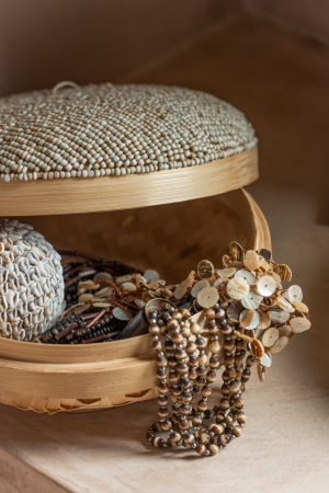 SALE % - Set 2 Cutii Elia Bamboo Natur