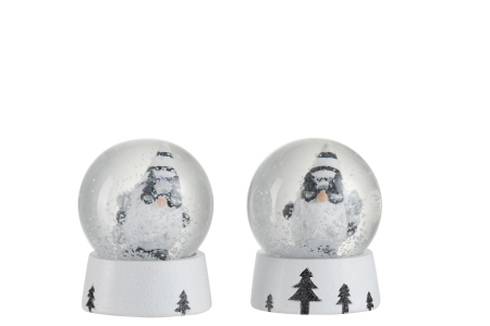 Set 2 decoratiuni, Material sintetic, Alb , 6.5x6.5x8.5 [1]