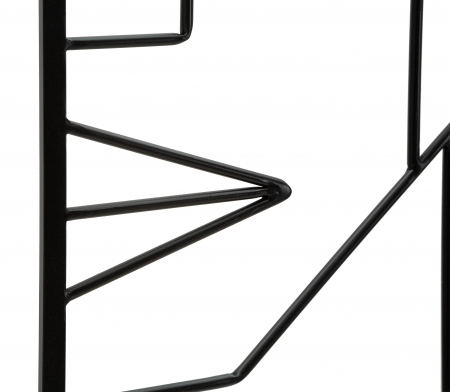 Set 2 decoratiuni pentru perete Tribal Simply, Fier, Negru, 80x60x1 cm [4]