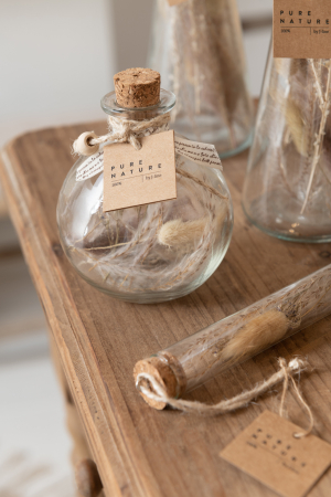 Set 2 decoratiuni, Sticla, Natural, 2x2x12.5 [2]