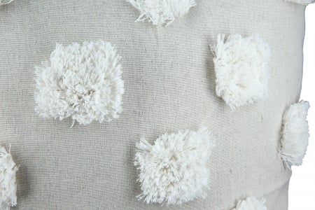 Set 2 fete de perne Yucca, Panza, Gri/Alb, 45x45 cm [5]