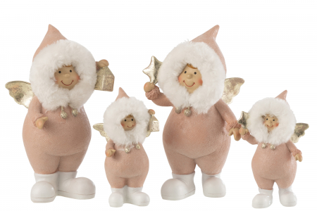 Set 2 figurine Angel Star And Lantern, Rasina, Roz, 13x9.5x22 cm [1]