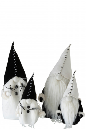 Set 2 figurine asortate, Textil, Alb , 18x30x47 cm [1]