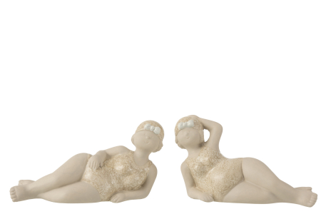 Set 2 figurine, Ceramica, Bej, 44x8.5x12 [1]