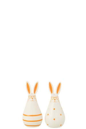 Primavara - Set 2 figurine, Ceramica, Multicolor, 7x6.3x14.5