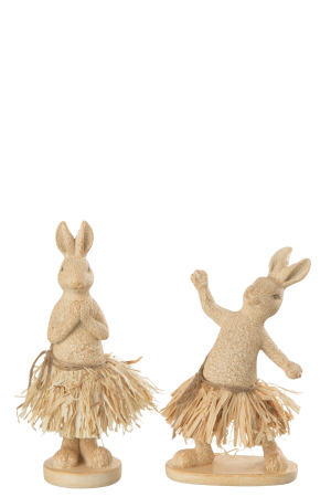 Oriental - Set 2 figurine, Compozit, Multicolor, 13x13x17.5