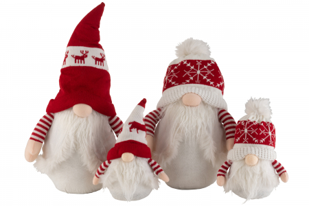 Set 2 figurine Gnome, Fibre sintetice, Maro, 29x19x64 cm [1]