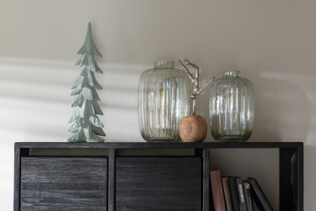 Sport - Set 2 figurine, Lemn, Argintiu, 15x11x30