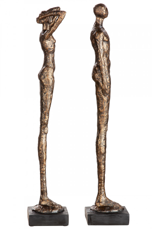 Set 2 figurine Millenium, Rasina, Auriu, 14x14x79 cm [1]