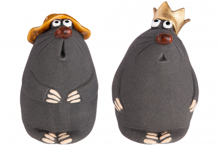 Set 2 figurine Mole, ceramica, multicolor, 8x12.5x7.5 cm [1]