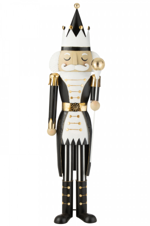 Set 2 figurine Nutcracker,metal, alb-negru, 166 cm/106 cm [1]