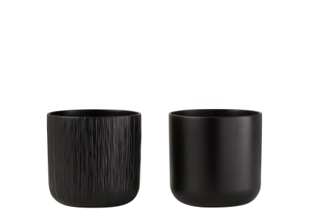 Ghivece si suporturi de flori - Set 2 ghivece, Ceramica, , 18.5x18.5x18