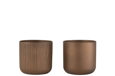 Ghivece si suporturi de flori - Set 2 ghivece, Ceramica, , 18.5x18.5x18