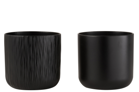 Ghivece si suporturi de flori - Set 2 ghivece, Ceramica, , 26.5x26.5x26.5