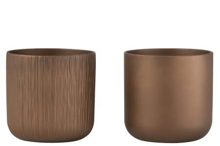 Ghivece si suporturi de flori - Set 2 ghivece, Ceramica, , 26.5x26.5x26.5