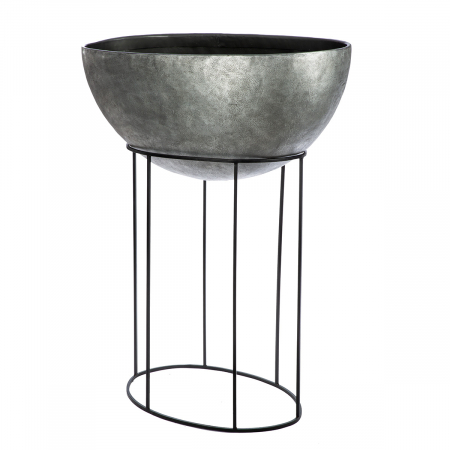 Set 2, Jardiniera XXL, oval, Felicia, Aluminiu, Fier, gri, PU 1, L. 55,5 cm, L. 109,5 cm, H. 146 cm VAZE SI GHIVECE - Set 2, Jardiniera XXL, oval, Felicia, Aluminiu, Fier, gri, PU 1, L. 55,5 cm, L. 109,5 cm, H. 146 cm
