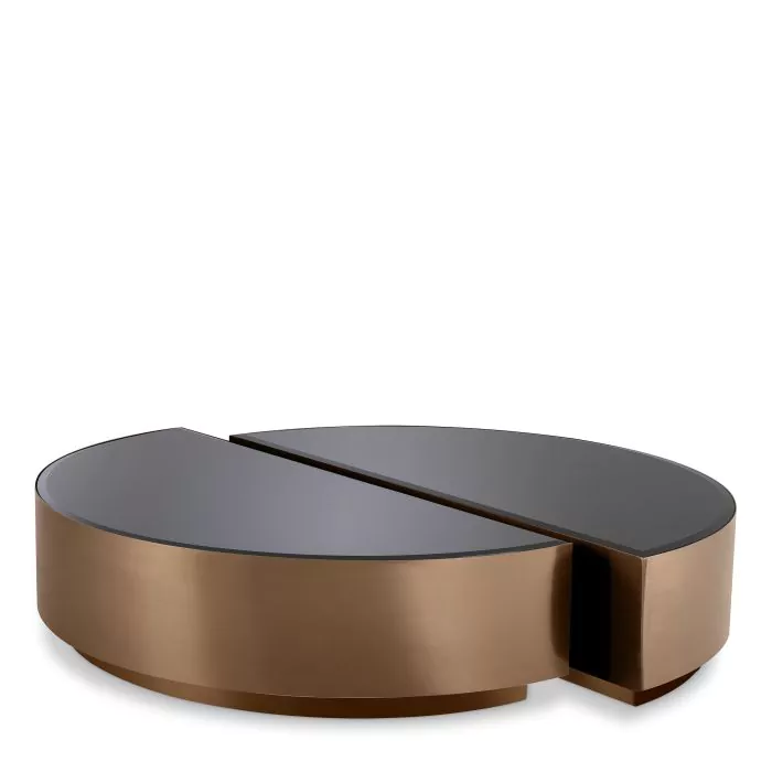 Măsuță de cafea, Astra finisaj cupru set de 2, Dims: L. 120 | W. 60.5 | H. 29  (CM) [6]
