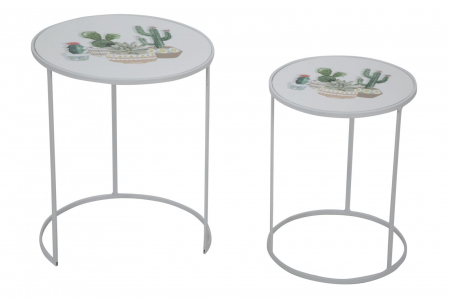Set 2 masute CACTUS (cm) Ø 39,5X49-31X42,5 [3]