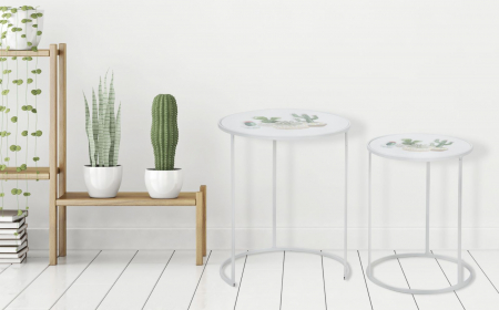SALE % - Set 2 masute CACTUS (cm) Ø 39,5X49-31X42,5