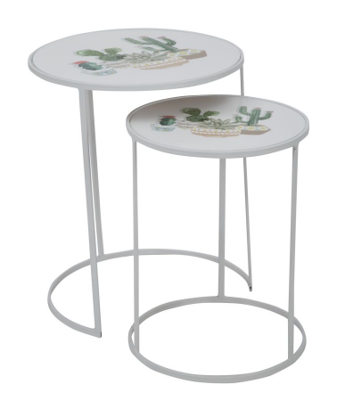 Set 2 masute CACTUS (cm) Ø 39,5X49-31X42,5 [1]
