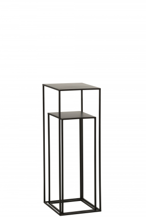 Set 2 masute consola Square, Metal, Negru, 30x30x85.2 cm [1]