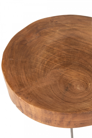 Set 2 masute Paulownia, Lemn, Maro, 50x50x37 cm [2]