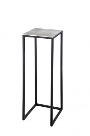 Set 2 masute Quadro, Aluminiu/Metal, Negru/Argintiu, 30x97x30 cm [1]