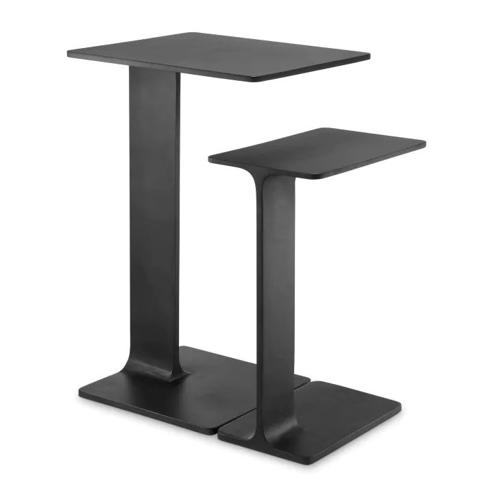 Set de 2 măsuțe laterale Smart, finisaj negru [3]